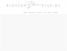 Tablet Screenshot of blossombluephotography.com